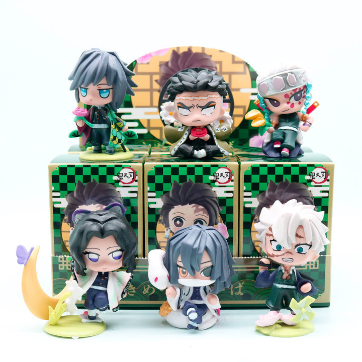 Demon Slayer: Kimetsu no Yaiba characters dolls blind box-6unit