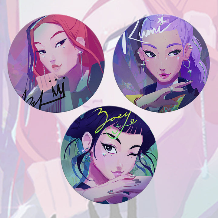 K-pop Demon Hunters Inspired Badges