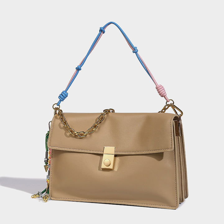 Large capacity chain deco square bag crossbody bag