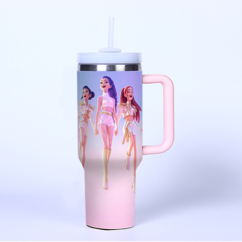 KDH K-pop inspired Stainless steel thermos Cups travel Tumblers-40oz
