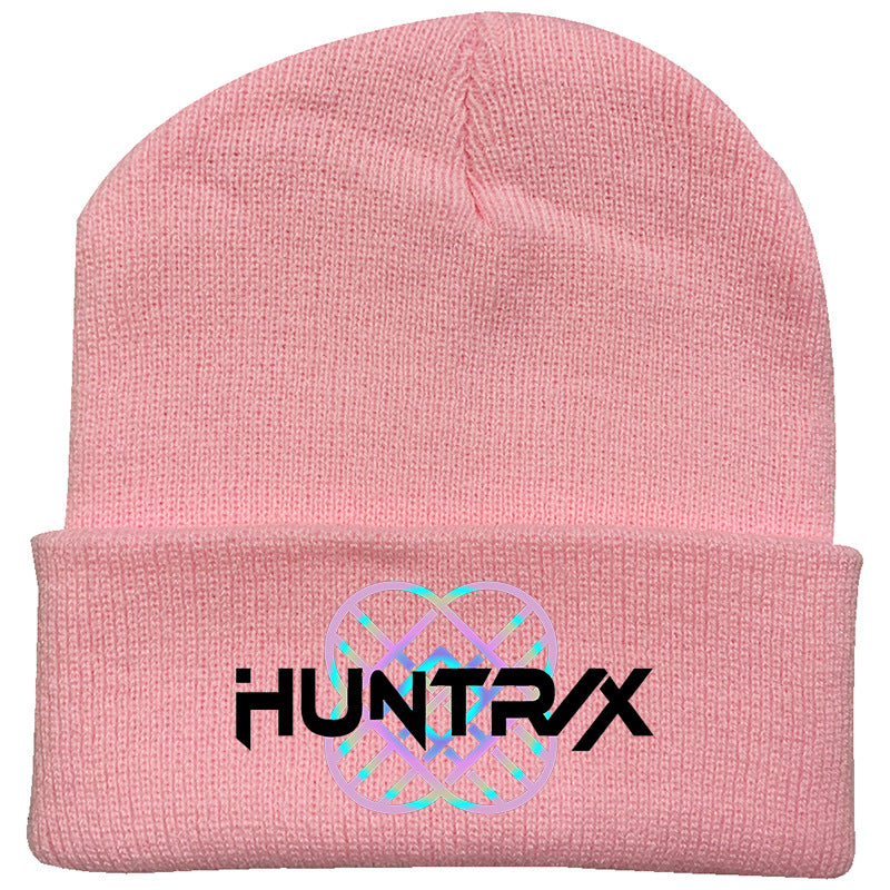 Kpop Demon Hunters knitted beanie hat-pink