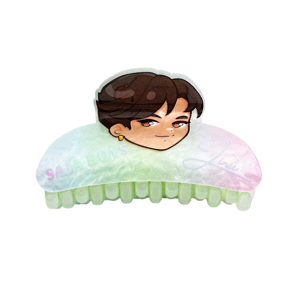 KPOP demon hunters Acrylic hair claw clip