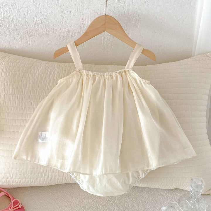 Baby girls summer sling flower romper