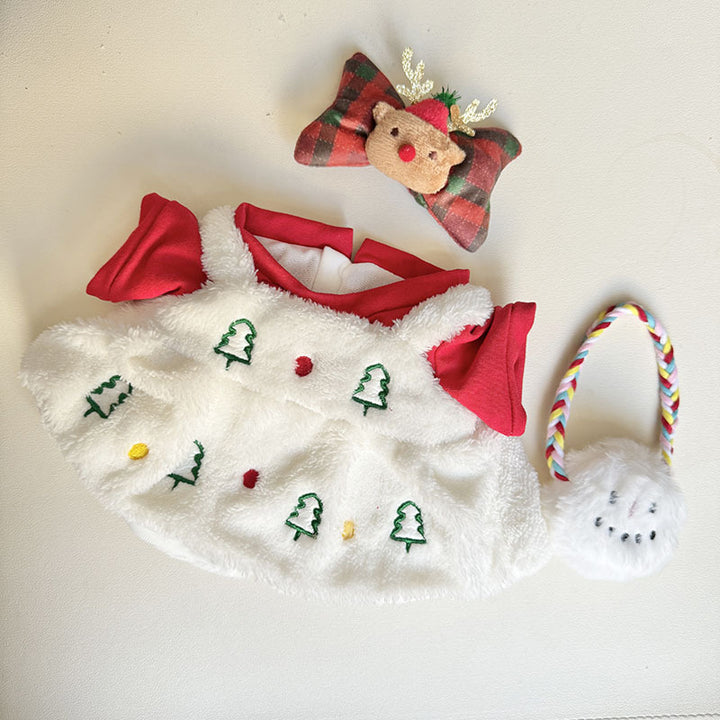 38cm MOKOKO Christmas tree embroidered white dress suit