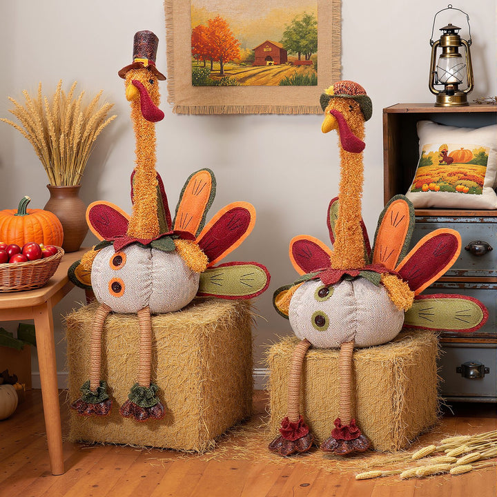 Thanksgiving turkey doll ornaments Thanksgiving decoration