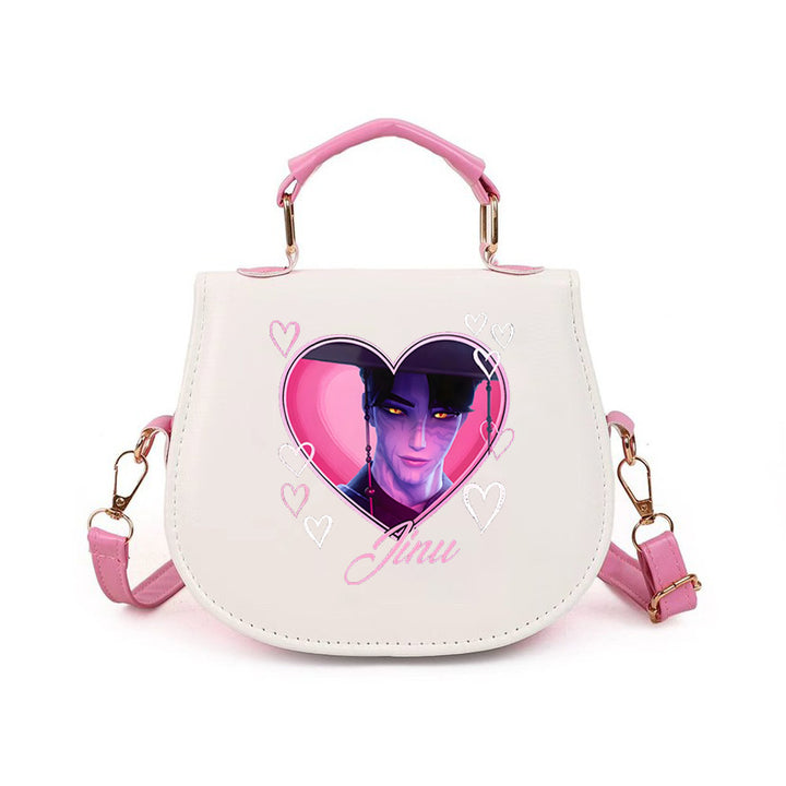 Kpop Demon Hunter small PU handbag shoulder bag-pink