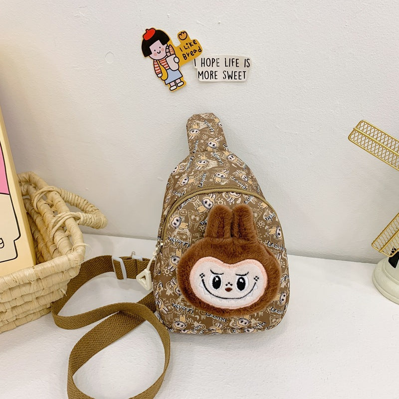 Labubu plush chest bag cartoon labubu crossbody bag