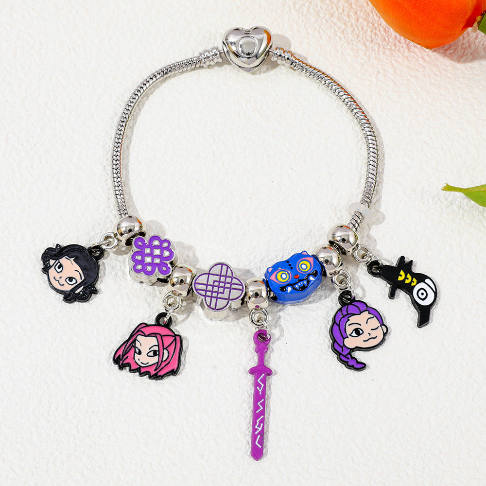 Kpop Demon Hunters beaded alloy bracelet