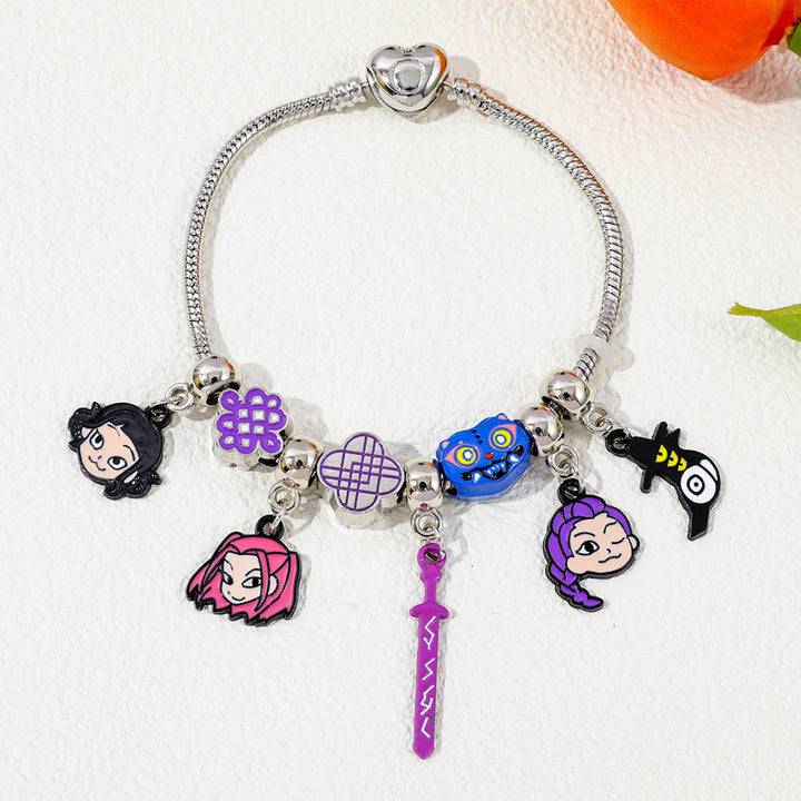 Kpop Demon Hunters beaded alloy bracelet