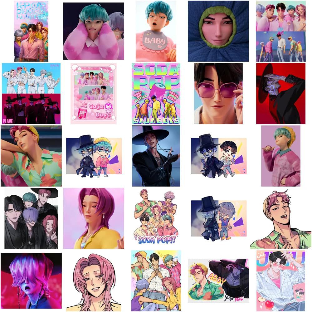 KDH K-pop inspired Waterproof deco Stickers Pack of 50
