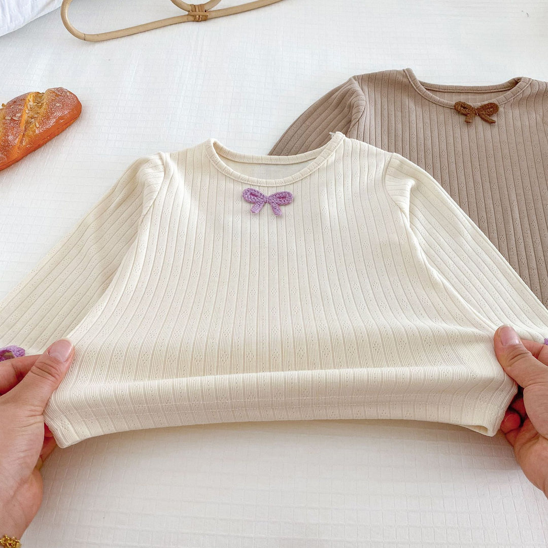 Baby toddler long sleeve top&pant 2pcs set- pit fabric