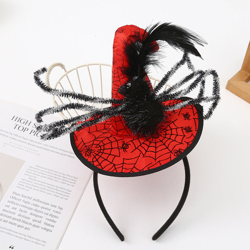 Halloween witch hat spider headband Halloween hair accessories