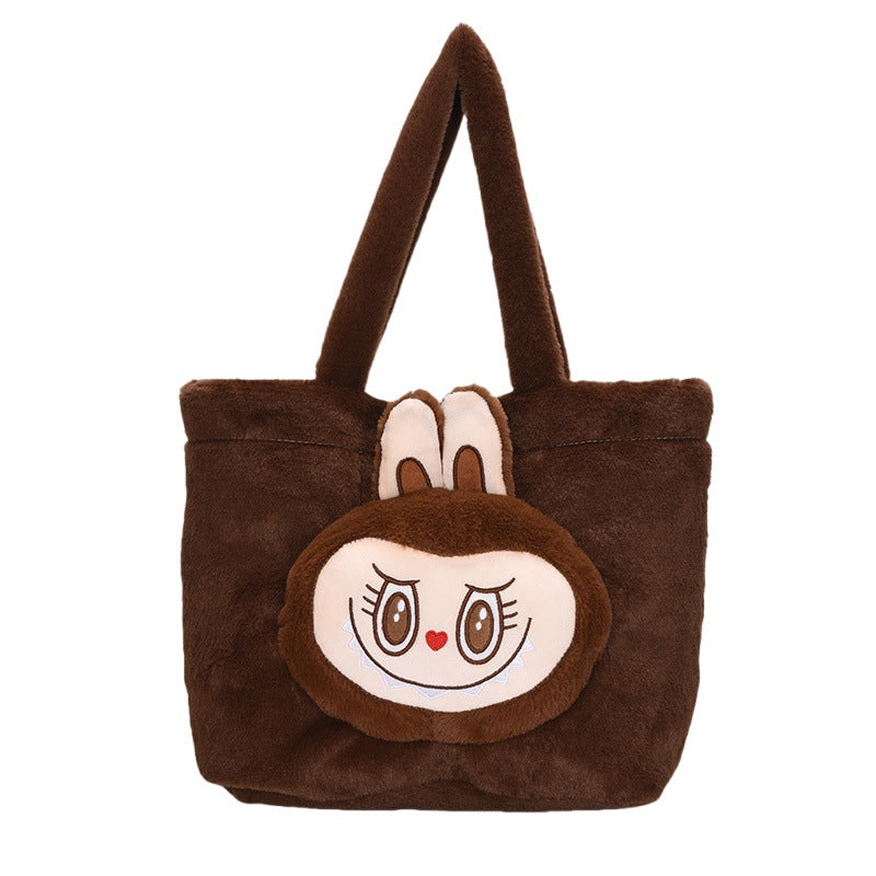 Labubu cute cartoon plush handbag labubu tote bag