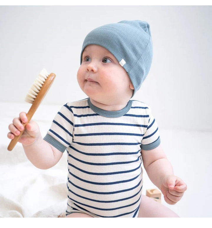 Summer Baby Pure Cotton Short-sleeved Striped Romper