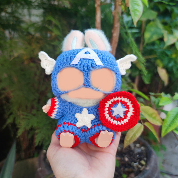 Handmade Crochet Cartoon characters Labubu outfit