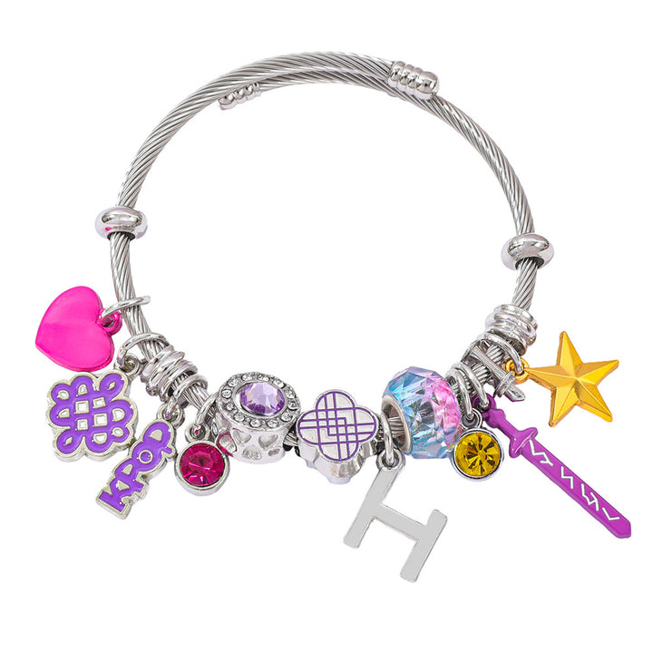 Kpop Demon Hunters beaded alloy bracelet