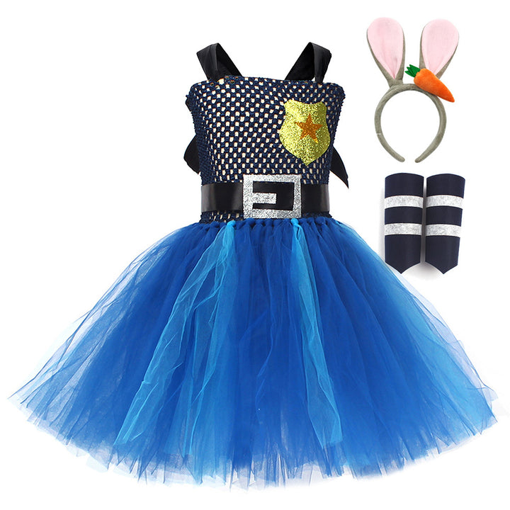 Easter Zootopia bunny Judy Nick cosplay dress Easter performance costume
