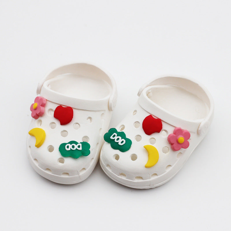 Labubu Beach Crocs doll shoes for summer