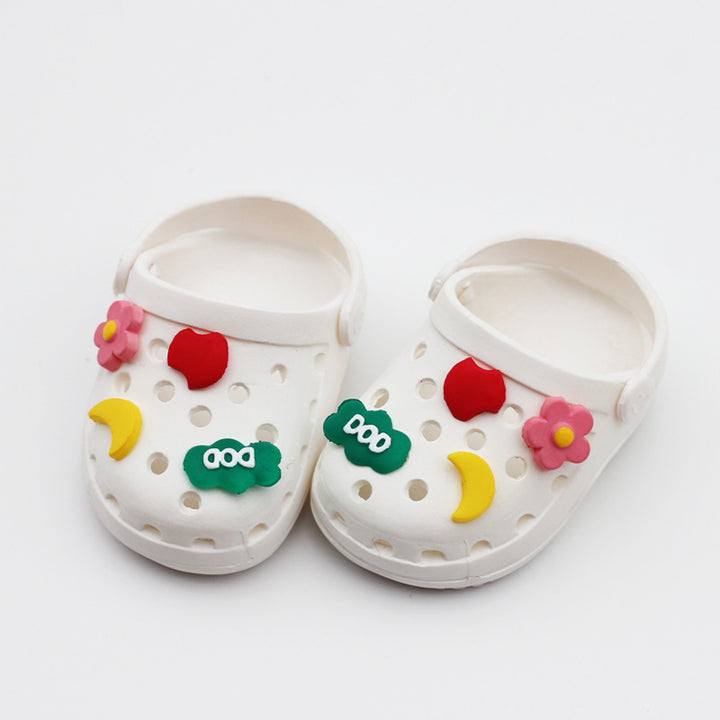 Labubu Beach Crocs doll shoes for summer