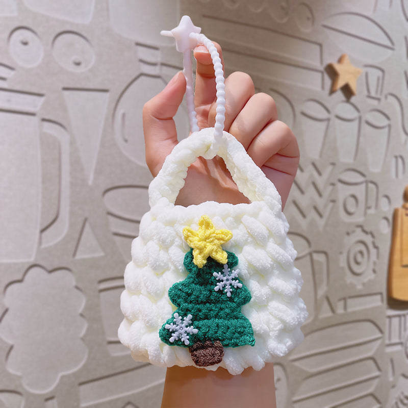 Hand-crochet Christmas mini bags Christmas gifts