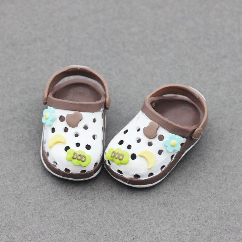 Labubu Beach Crocs doll shoes for summer