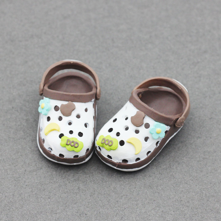 Labubu Beach Crocs doll shoes for summer