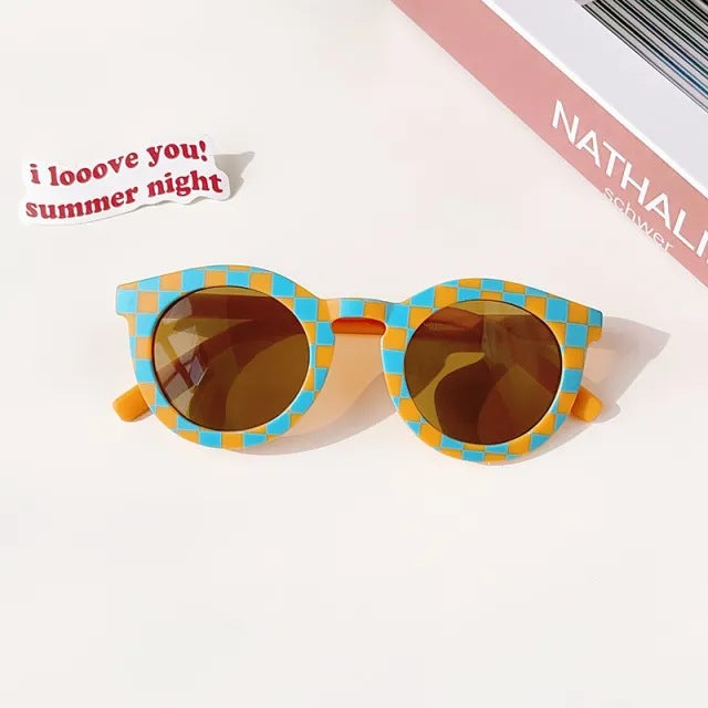 Stripe Retro Groovy Toddler Kids Sunglasses