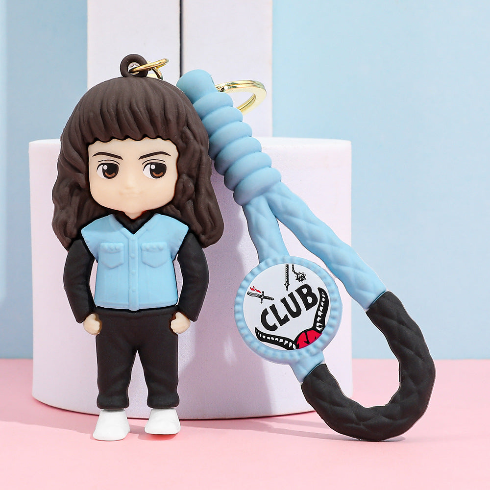 Stranger Things character Silicone KeyChain pendant