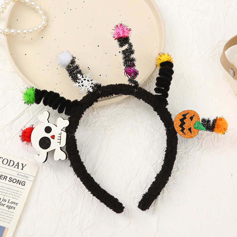 Halloween funny pumpkin ghost headband for kids