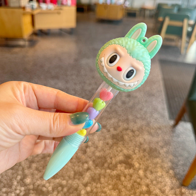 Labubu ballpoint pen with labubu cute patch