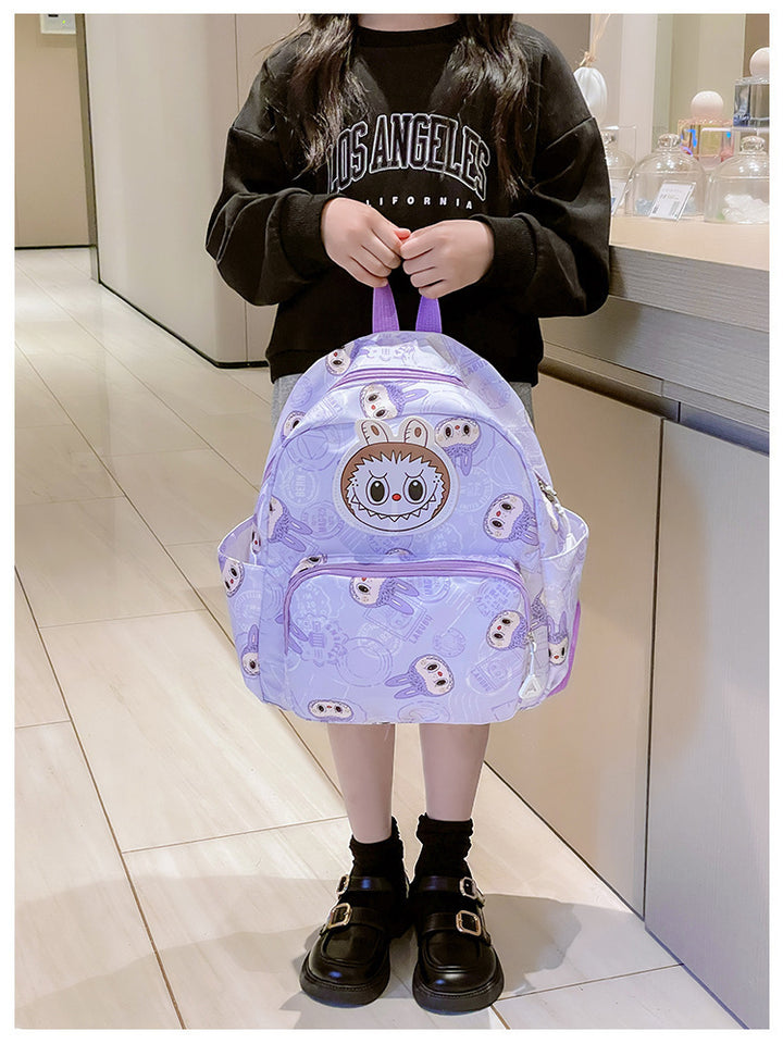 Labubu printed children's schoolbags large capacity backpack