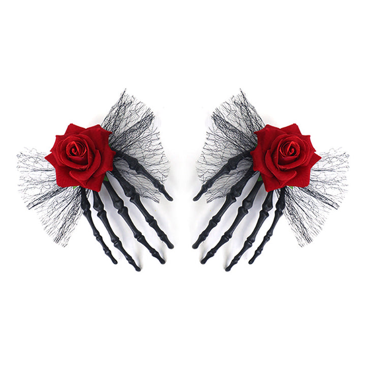 Halloween Skeleton Hand Hair Clip Halloween Party hair accessories