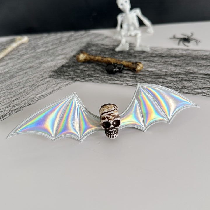Halloween dark magic devil bat wings hair clip