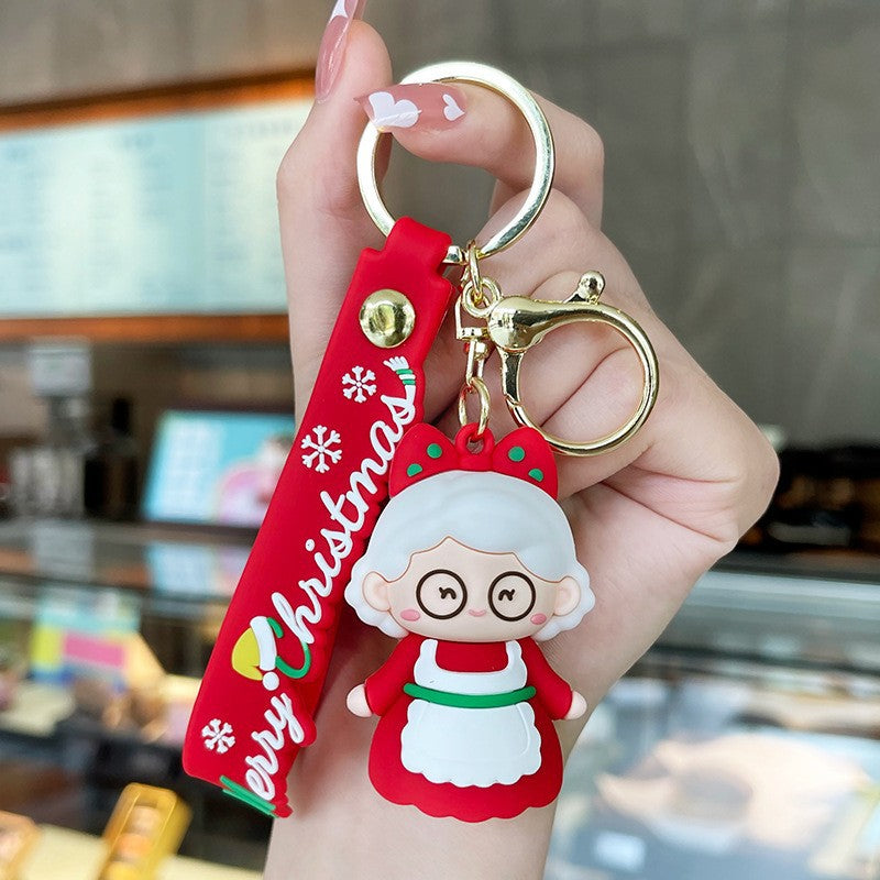 Christmas cute keychain pendant xmas gift