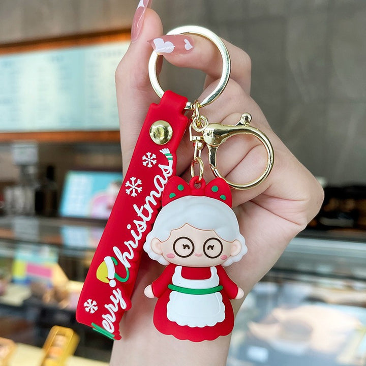 Christmas cute keychain pendant xmas gift
