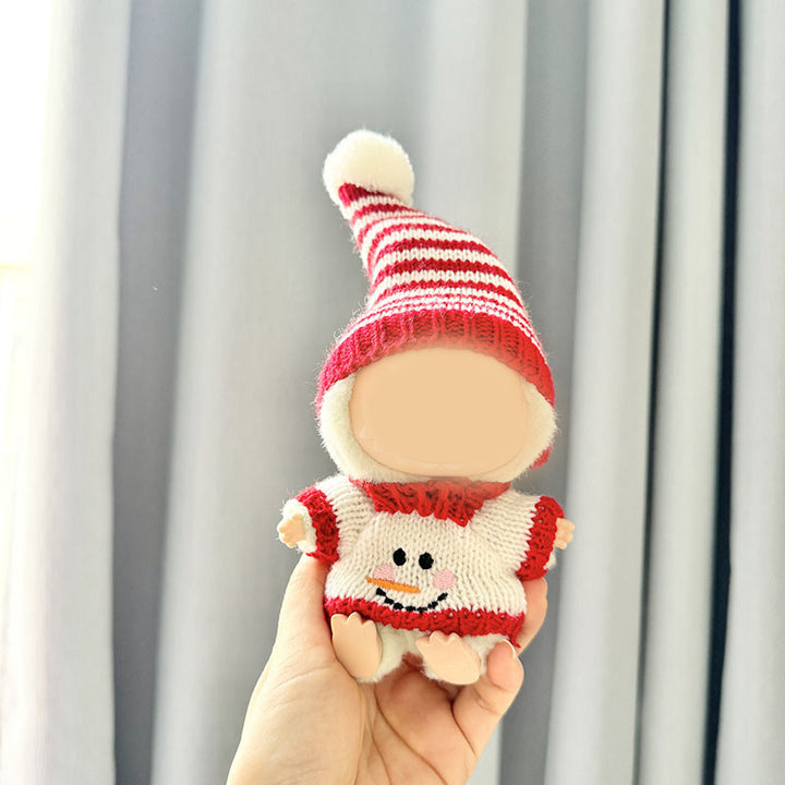 Handmade crochet Labubu Christmas Santa Elf clothes