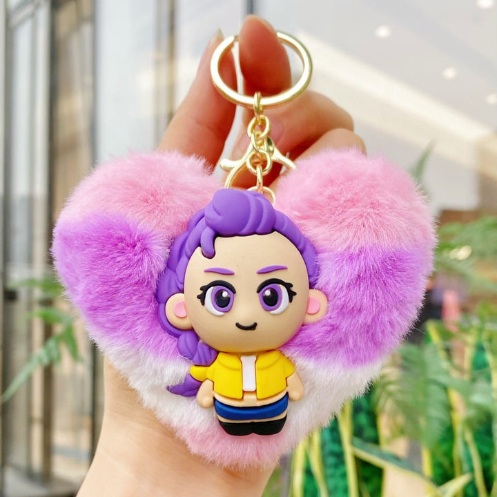 KDH K-pop inspired cute Plush keychain pendant