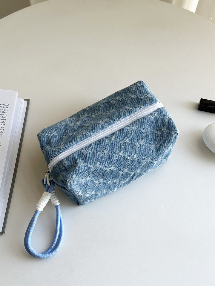 Denim Fashion Cosmetic Bag travel toiletry bag