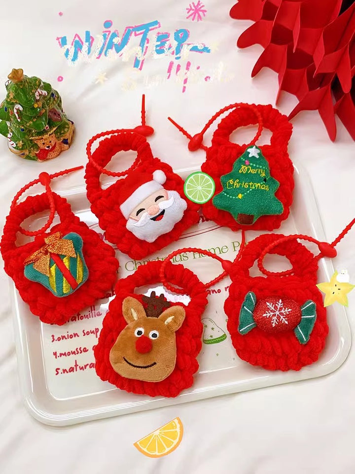 Christmas mini Coin Purse Storage Bag Pendant Gift
