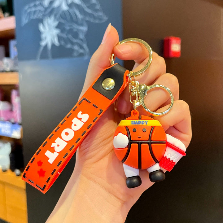 Creative Ball sports theme keychains pendants gift