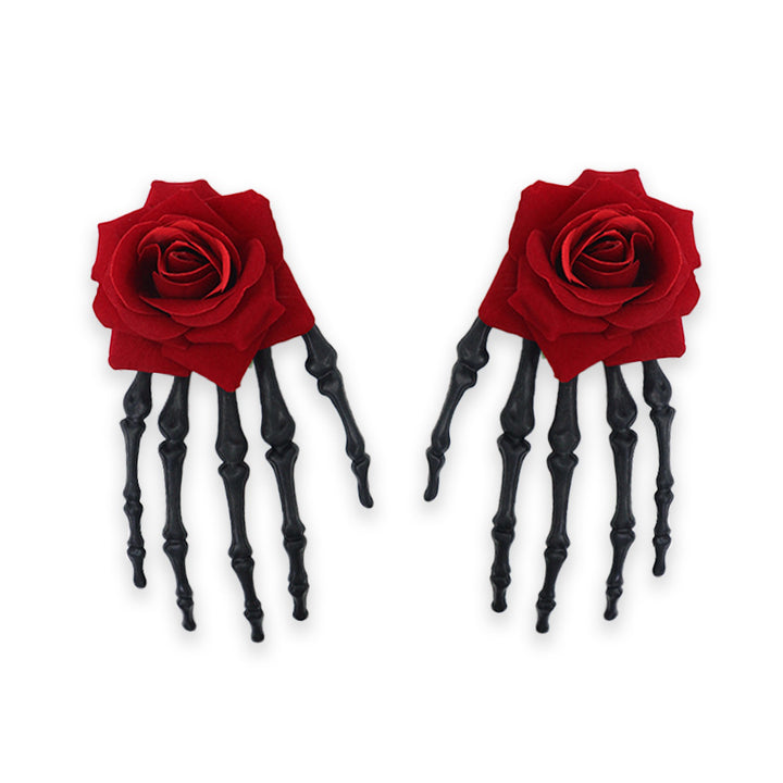 Halloween Skeleton Hand Hair Clip Halloween Party hair accessories
