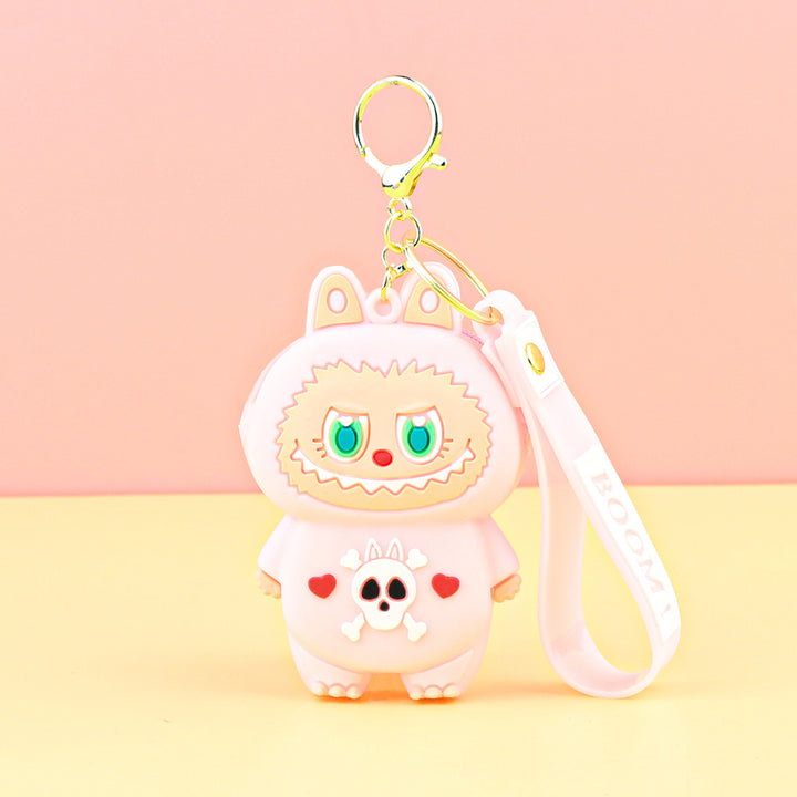 Children's silicone labubu coin purse key chain pendant gift