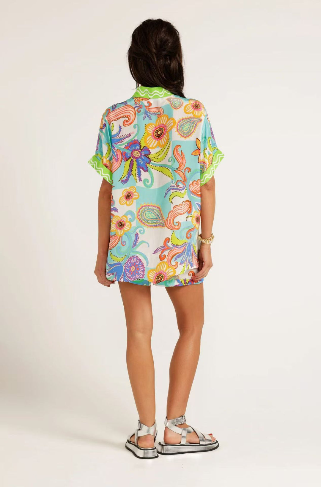 Summer Graffiti Vacation Shorts Set for seaside