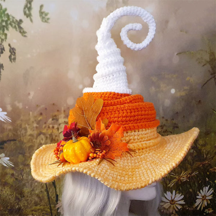 Halloween hand-crocheted personality party witch hat