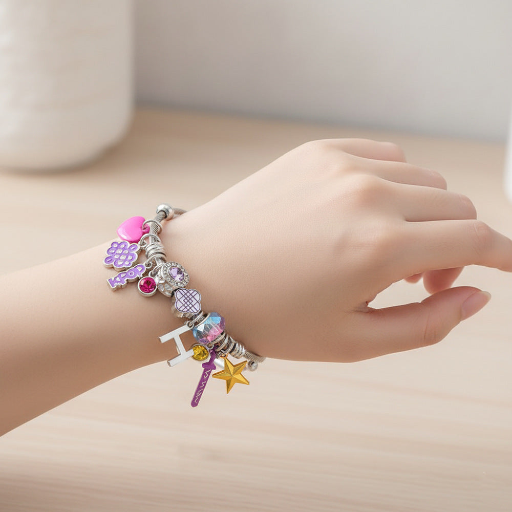 Kpop Demon Hunters beaded alloy bracelet