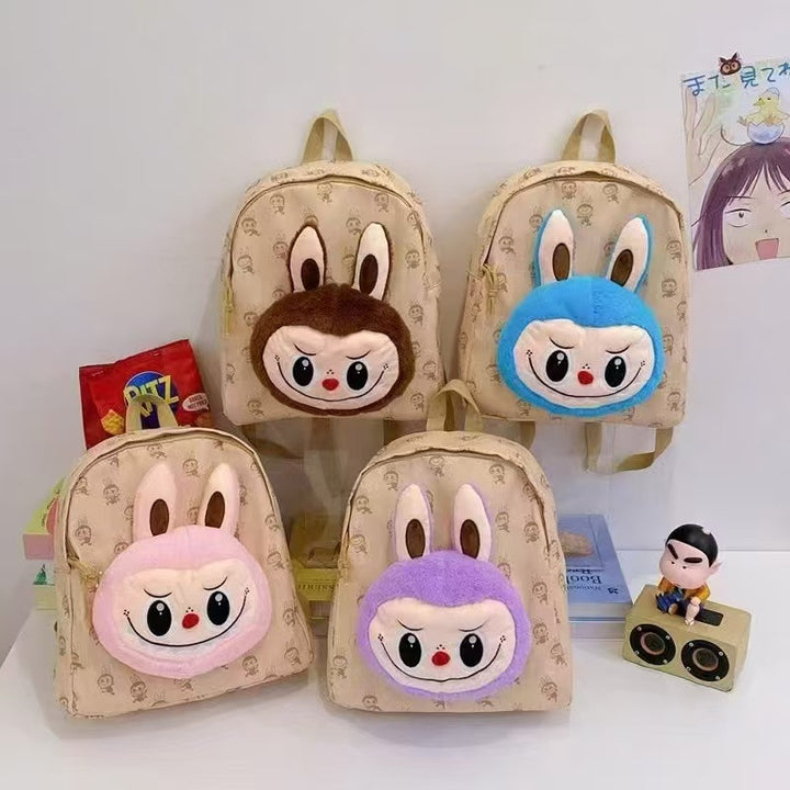 Cute cartoon Labubu backpack students school bag