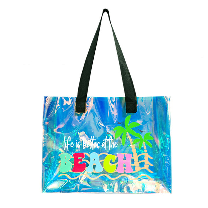Laser PVC transparent jelly bag beach waterproof bag