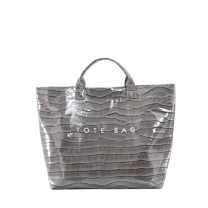 Large capacity simple trendy tote bag for women