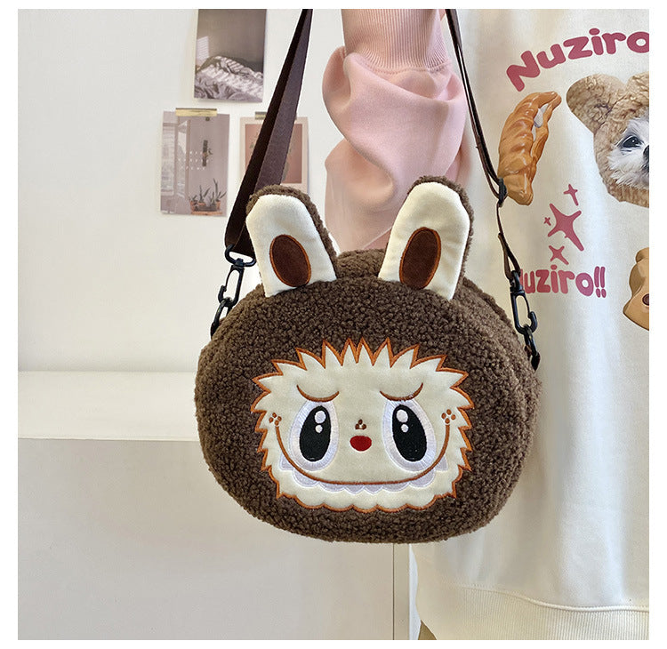 Labubu Cartoon Plush shoulder crossbody Bag