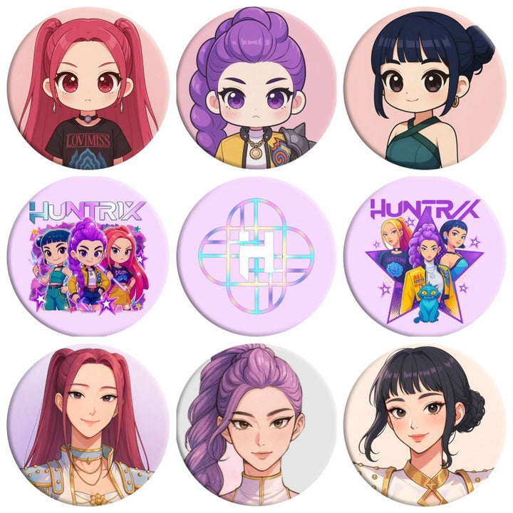 K-pop Demon Hunters Inspired Badges